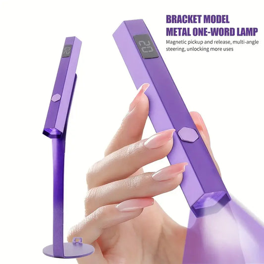 Mini lampe LED – pose américaine sur pied, violet