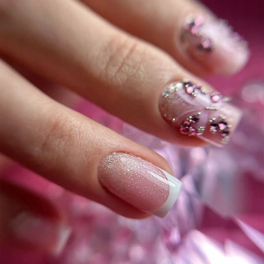 Rubber Base No 9 glitter pink - 10 ml