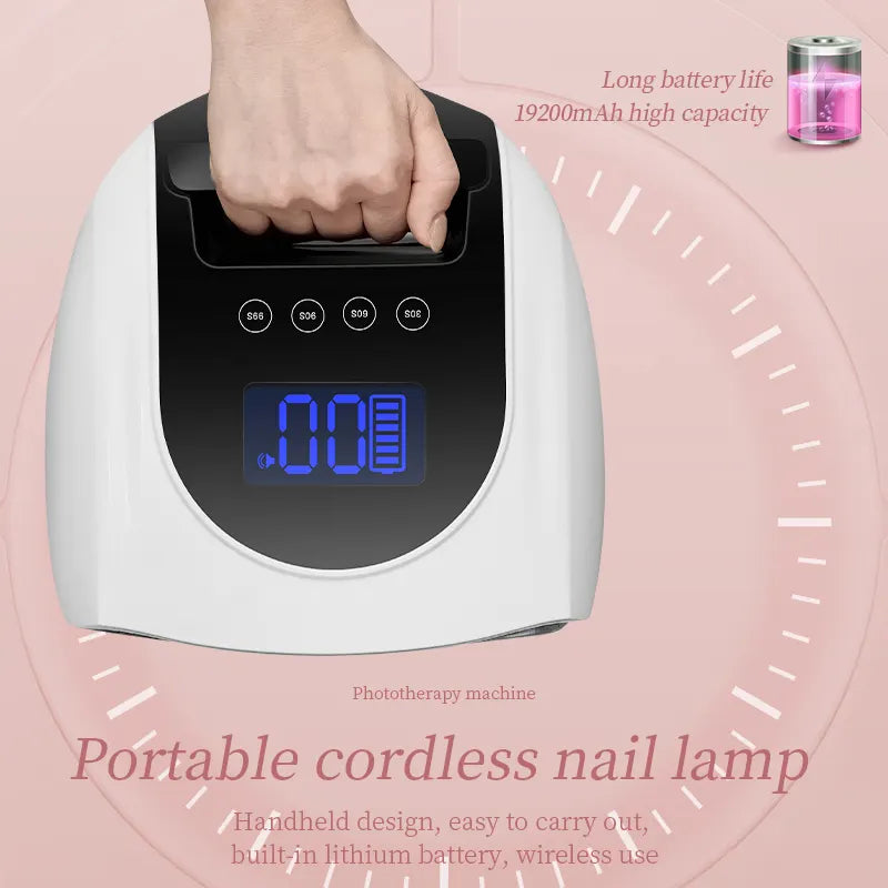 Lampe UV/LED rechargeable sans fil – blanche