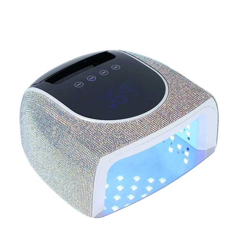 Lampe UV/LED rechargeable sans fil – blanche avec strass (Copie)