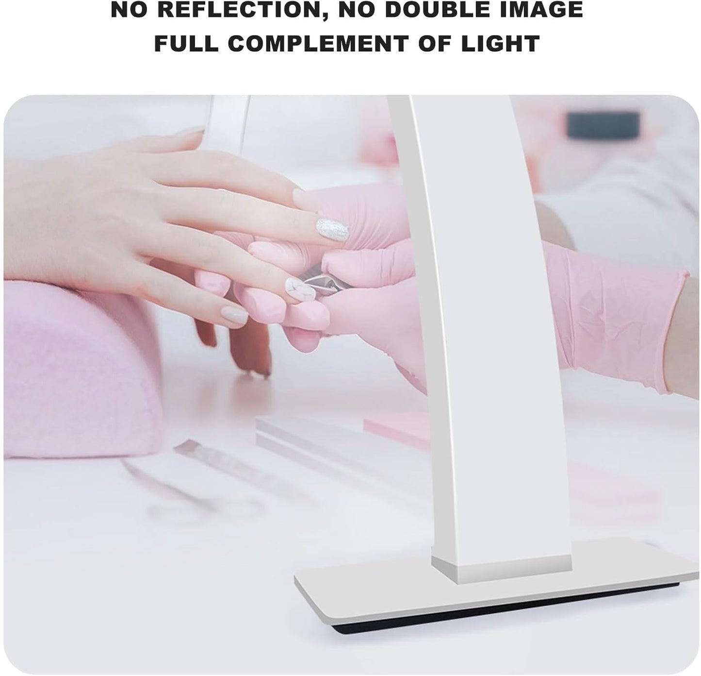 Lampe LED arche demi-lune, blanche