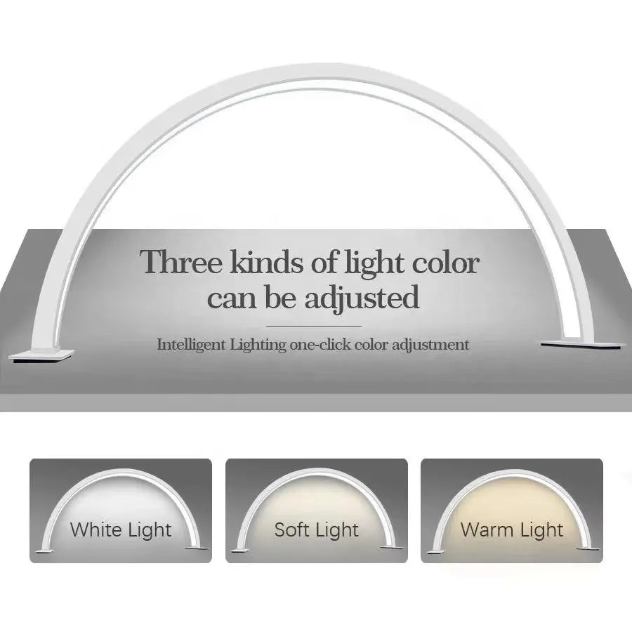 Lampe LED arche demi-lune, blanche