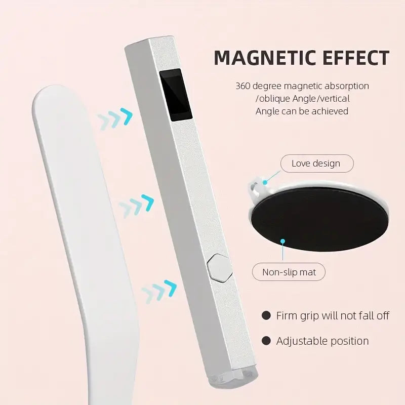 Mini lampe LED  – Pose américaine sur pied, silver ou black