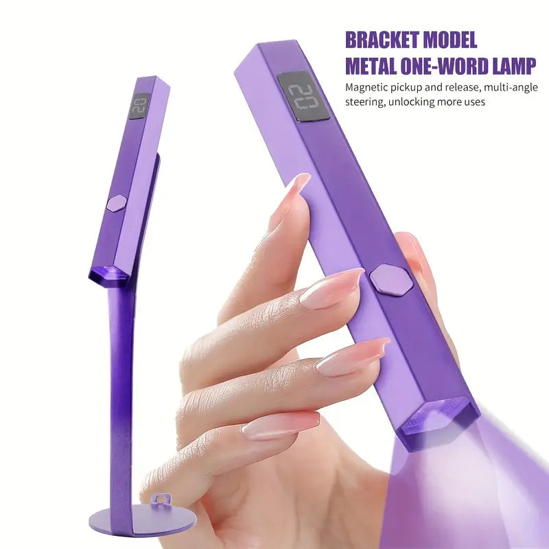 Mini lampe LED  – pose américaine sur pied, violet