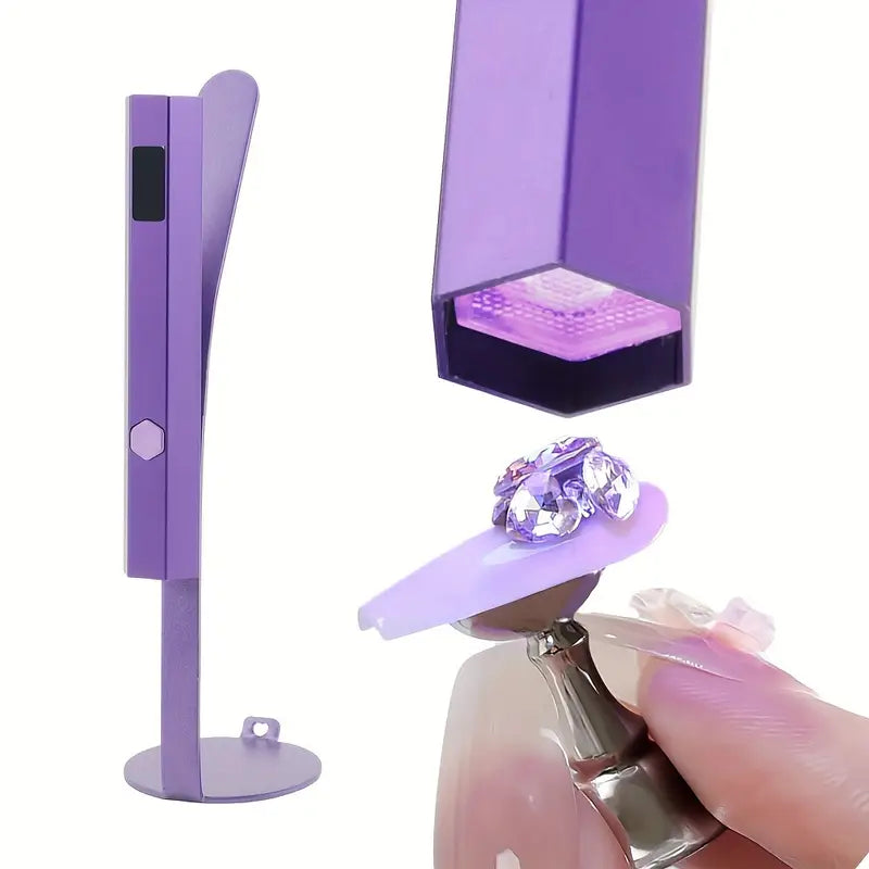 Mini lampe LED  – pose américaine sur pied, violet