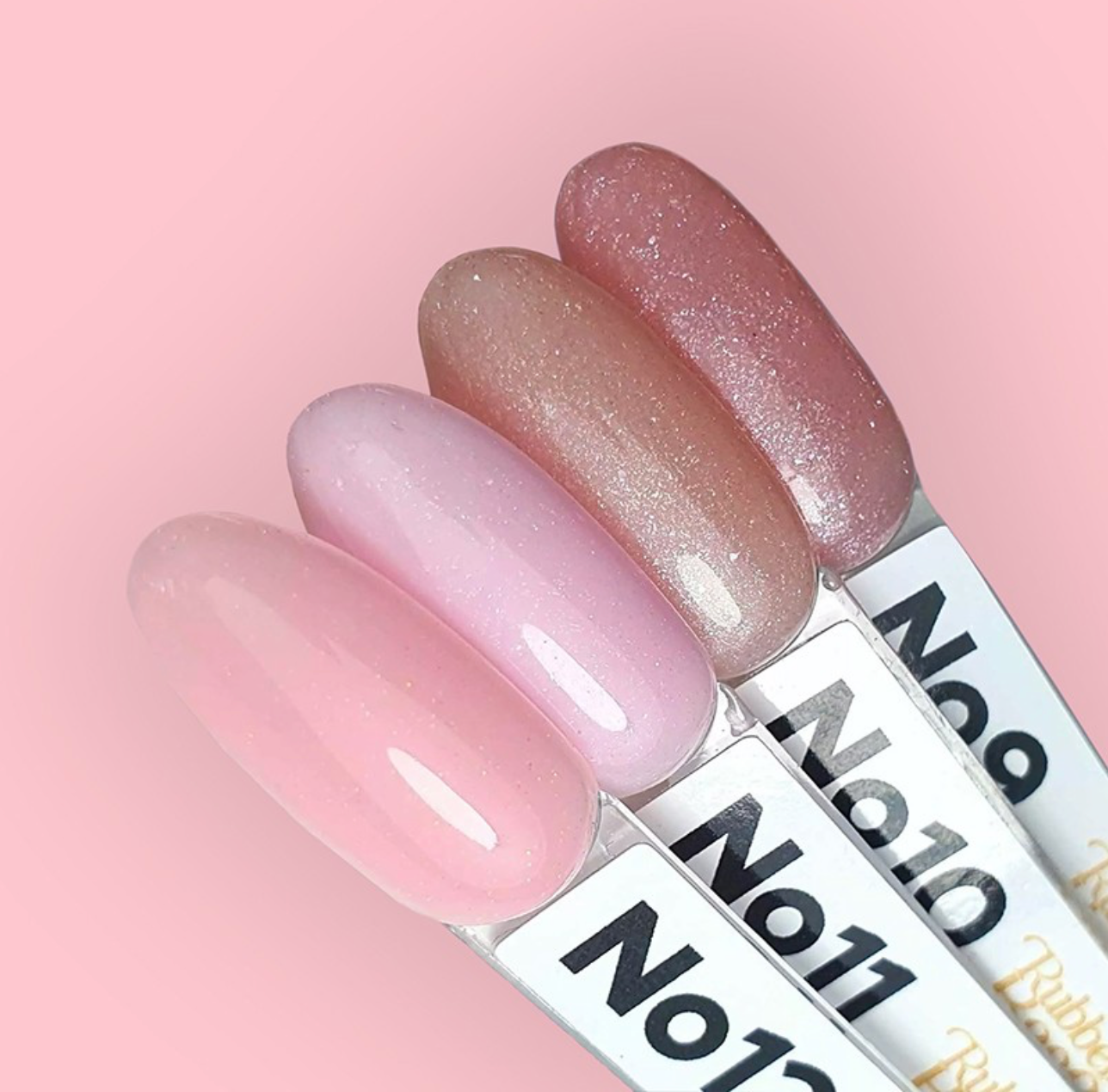 Rubber Base No 10 glitter peach - 10 ml