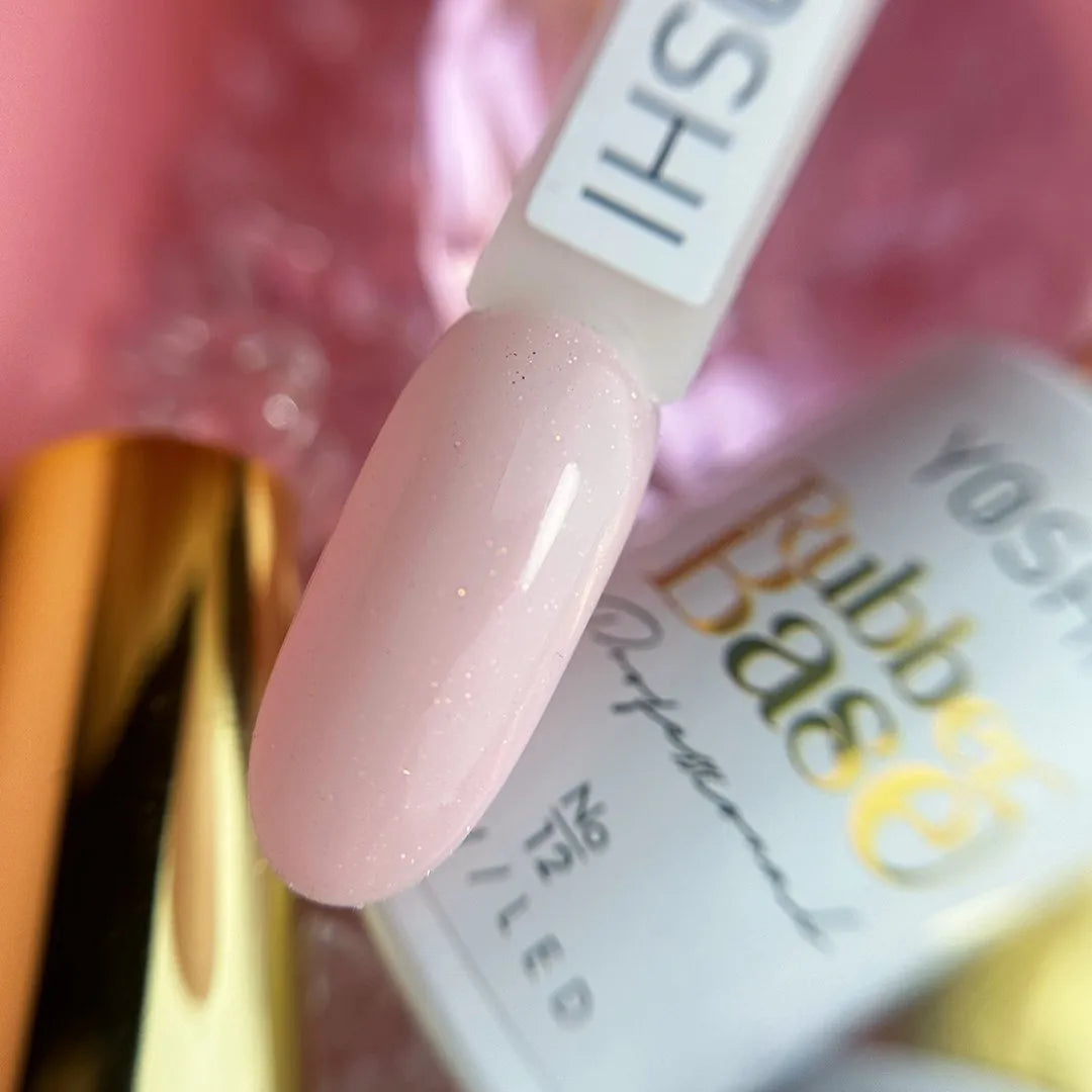 Rubber Base No 12 glitter nude- 10 ml