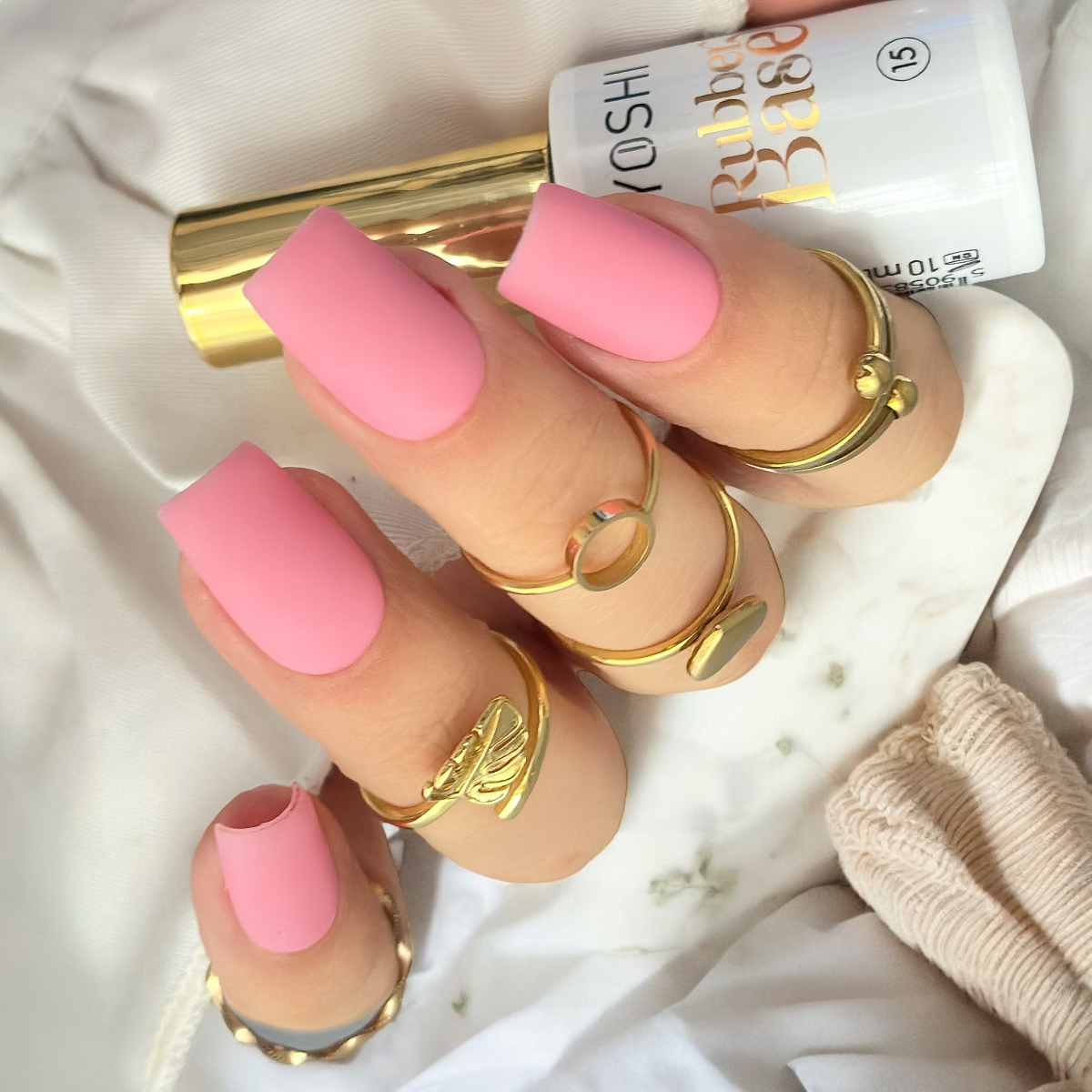 Rubber Base No 15 dark pink- 10 ml