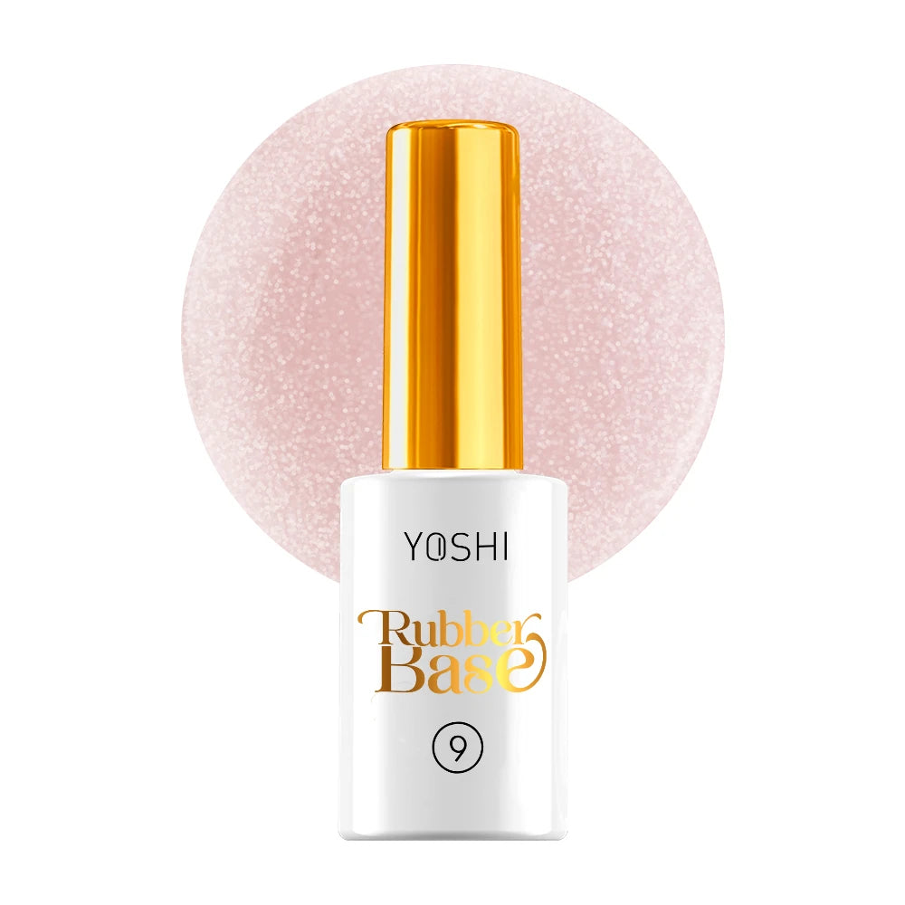 Rubber Base No 9 glitter pink - 10 ml