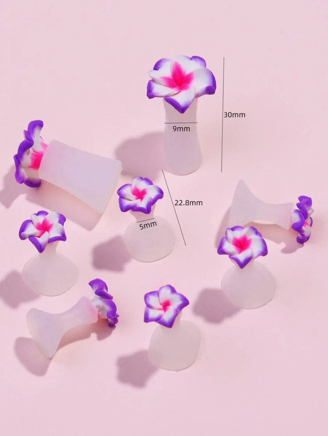 Séparateur d’orteils – Fleur violet