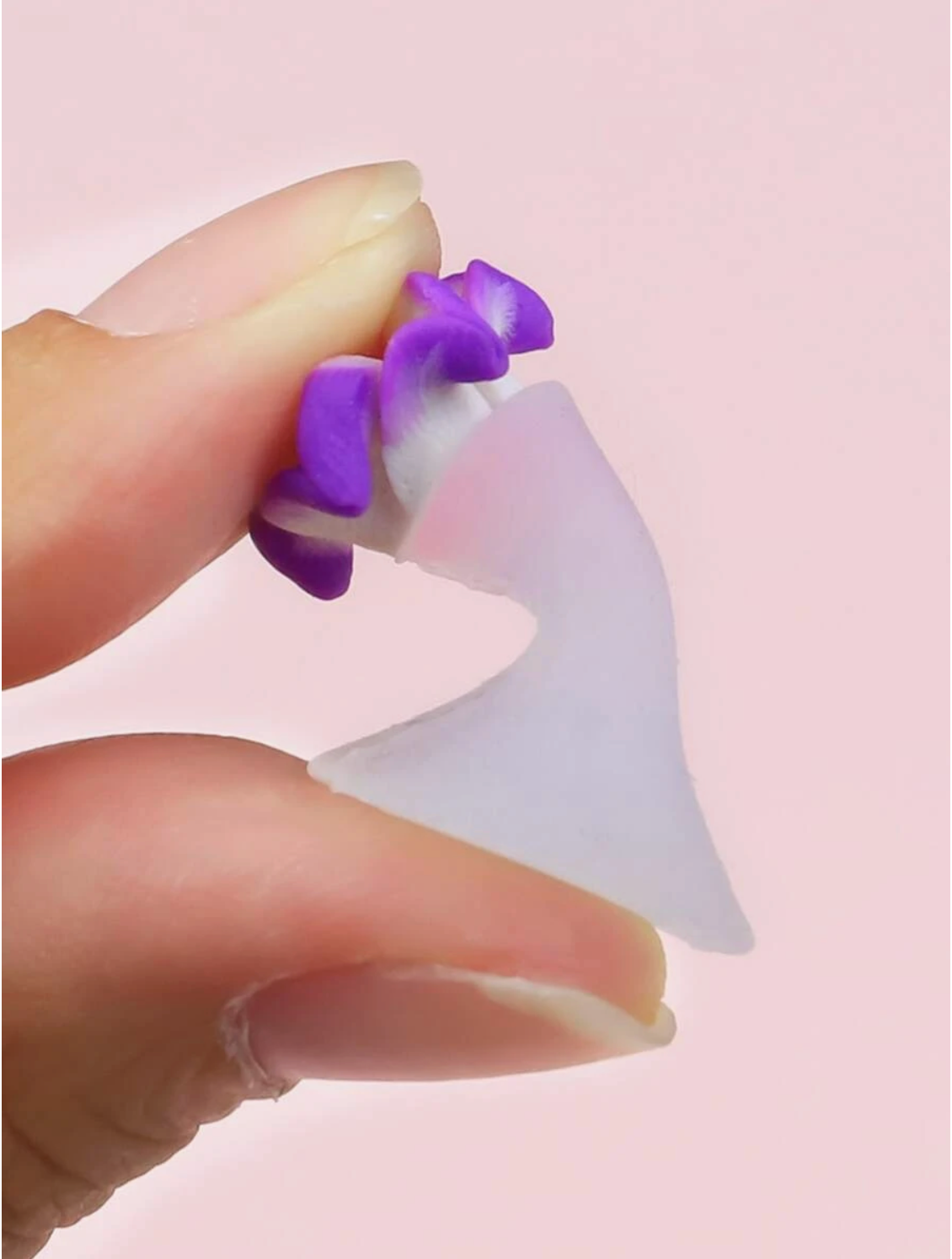 Séparateur d’orteils – Fleur violet