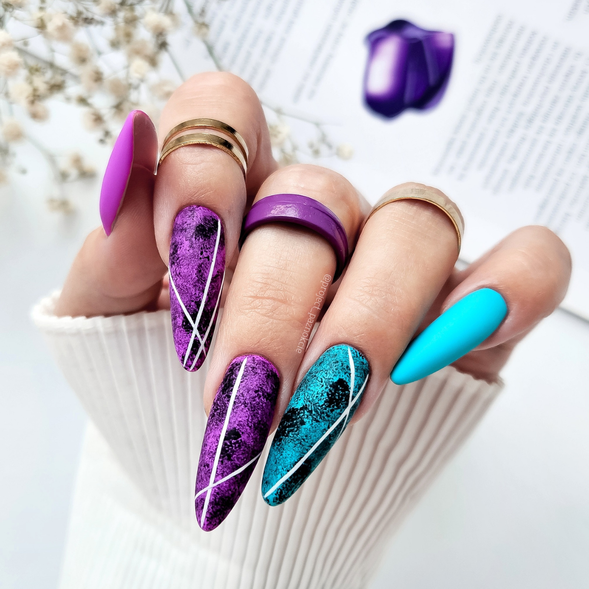 Gel Polish Blue Nut - 128, 6 ml