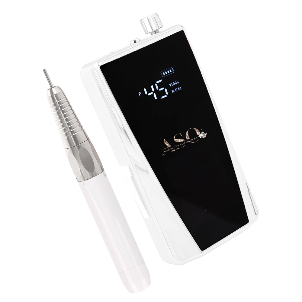 Ponceuse électrique rechargeable 45 000 RPM, blanche