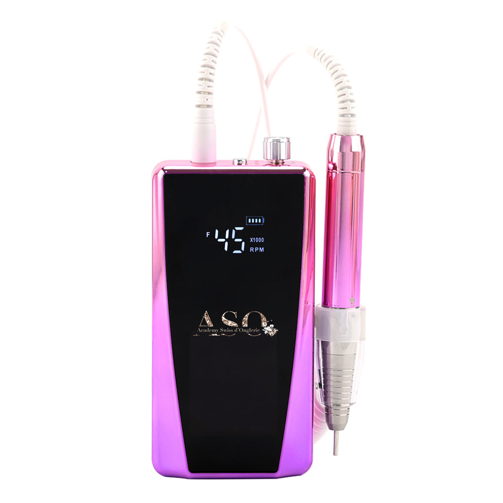 Ponceuse électrique rechargeable 45 000 RPM, rose
